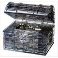 University Games 30948 3D Crystal Puzzle - Treasure Chest - Black UNV30948